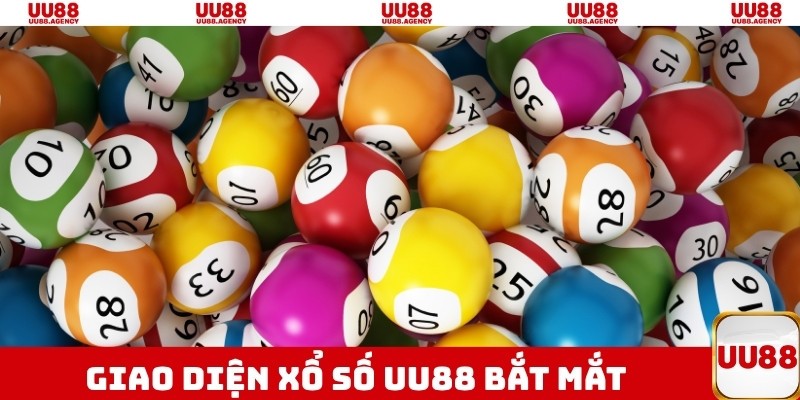 Giao diện xổ số UU88 bắt mắt